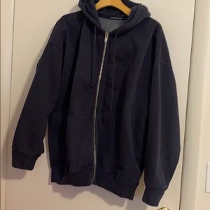 Navy Blue Brandy Zipup